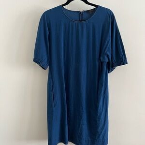COS Short Sleeve Chambray Dress